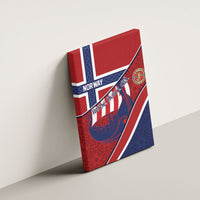 Norway Football Canvas Wall Art Viking Ship Nordic Patterns