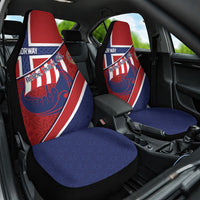 Norway Football Car Seat Cover Viking Ship Nordic Patterns