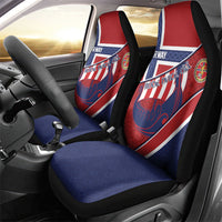 Norway Football Car Seat Cover Viking Ship Nordic Patterns