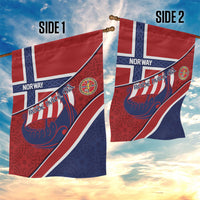 Norway Football Garden Flag Viking Ship Nordic Patterns