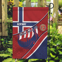 Norway Football Garden Flag Viking Ship Nordic Patterns