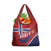 Norway Football Grocery Bag Viking Ship Nordic Patterns