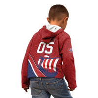 Custom Norway Football Kid Hoodie Viking Ship Nordic Patterns