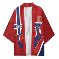 Custom Norway Football Kimono Viking Ship Nordic Patterns