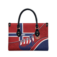 Norway Football Leather Bag Viking Ship Nordic Patterns