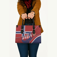 Norway Football Leather Bag Viking Ship Nordic Patterns