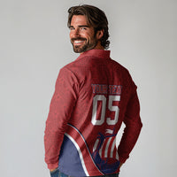 Custom Norway Football Long Sleeve Polo Shirt Viking Ship Nordic Patterns