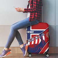 Norway Football Luggage Cover Viking Ship Nordic Patterns