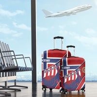 Norway Football Luggage Cover Viking Ship Nordic Patterns