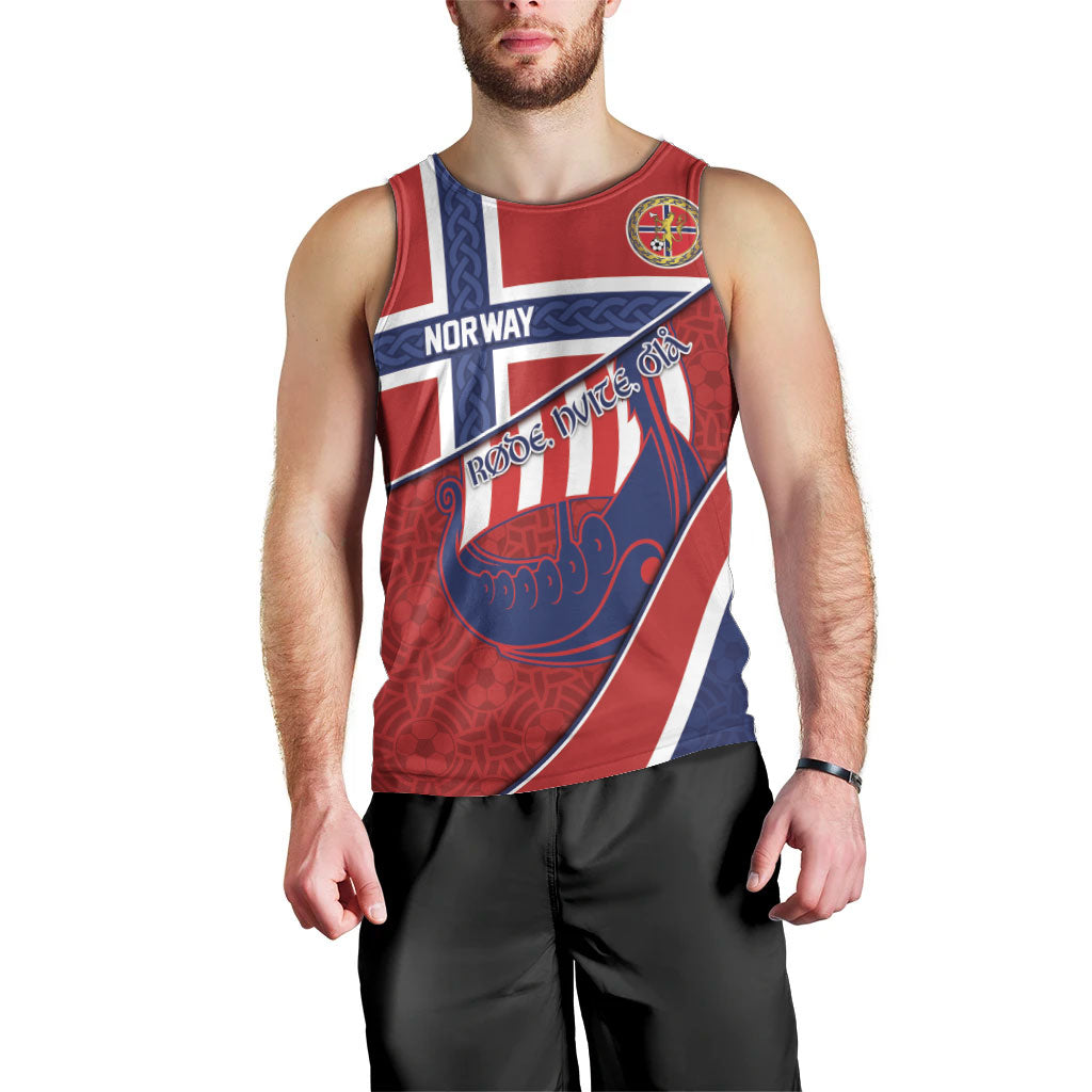 Custom Norway Football Men Tank Top Viking Ship Nordic Patterns