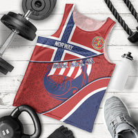 Custom Norway Football Men Tank Top Viking Ship Nordic Patterns