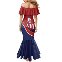 Custom Norway Football Mermaid Dress Viking Ship Nordic Patterns