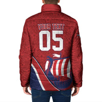 Custom Norway Football Padded Jacket Viking Ship Nordic Patterns