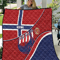 Norway Football Quilt Viking Ship Nordic Patterns