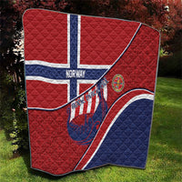 Norway Football Quilt Viking Ship Nordic Patterns