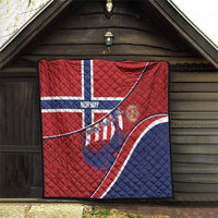 Norway Football Quilt Viking Ship Nordic Patterns