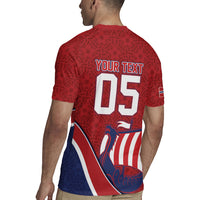 Custom Norway Football Rugby Jersey Viking Ship Nordic Patterns