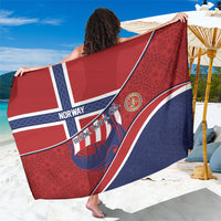 Norway Football Sarong Viking Ship Nordic Patterns