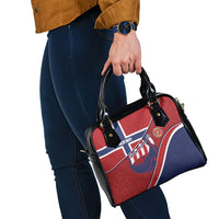 Norway Football Shoulder Handbag Viking Ship Nordic Patterns