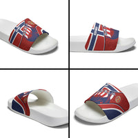 Norway Football Slide Sandals Viking Ship Nordic Patterns