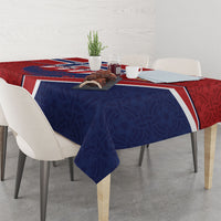 Norway Football Tablecloth Viking Ship Nordic Patterns
