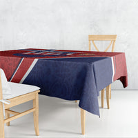 Norway Football Tablecloth Viking Ship Nordic Patterns
