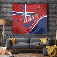 Norway Football Tapestry Viking Ship Nordic Patterns