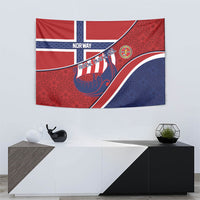 Norway Football Tapestry Viking Ship Nordic Patterns