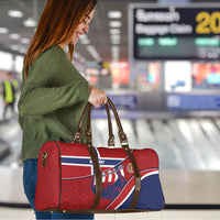 Norway Football Travel Bag Viking Ship Nordic Patterns