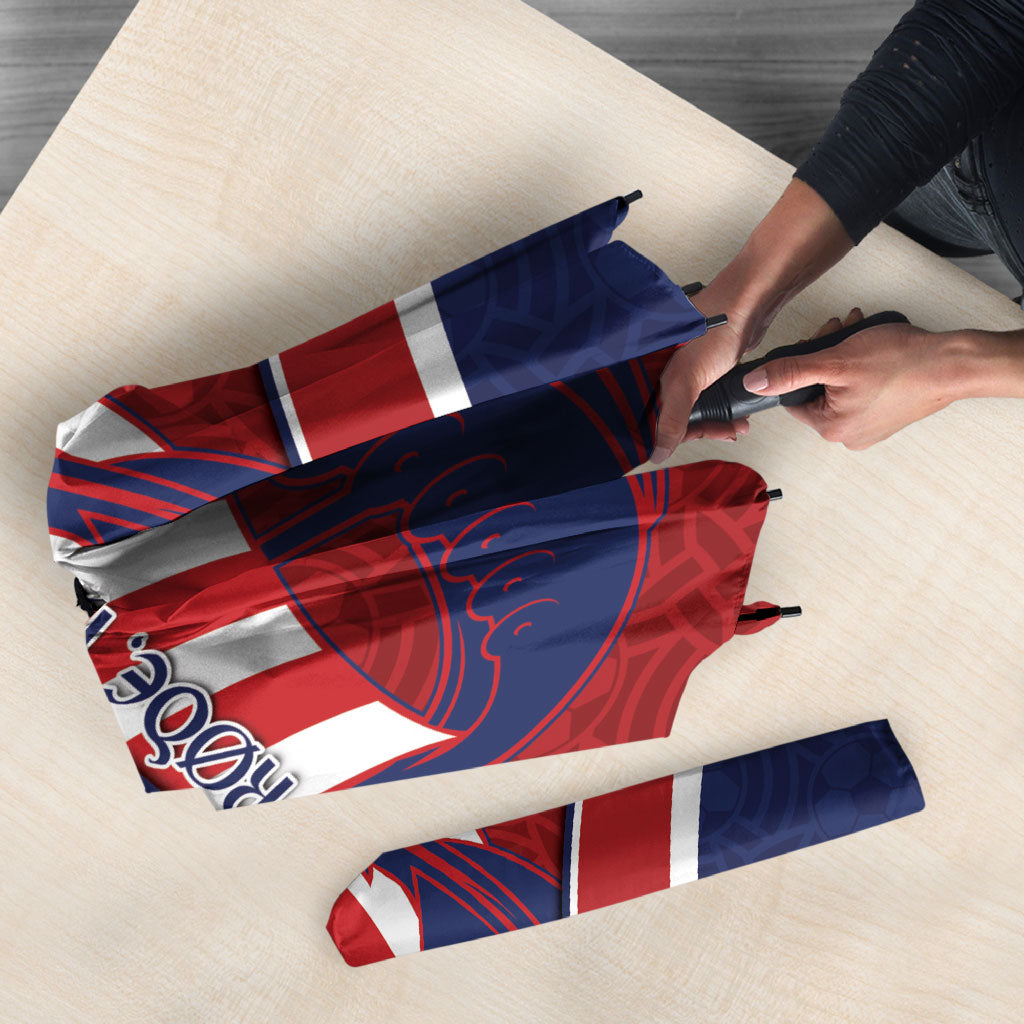 Norway Football Umbrella Viking Ship Nordic Patterns