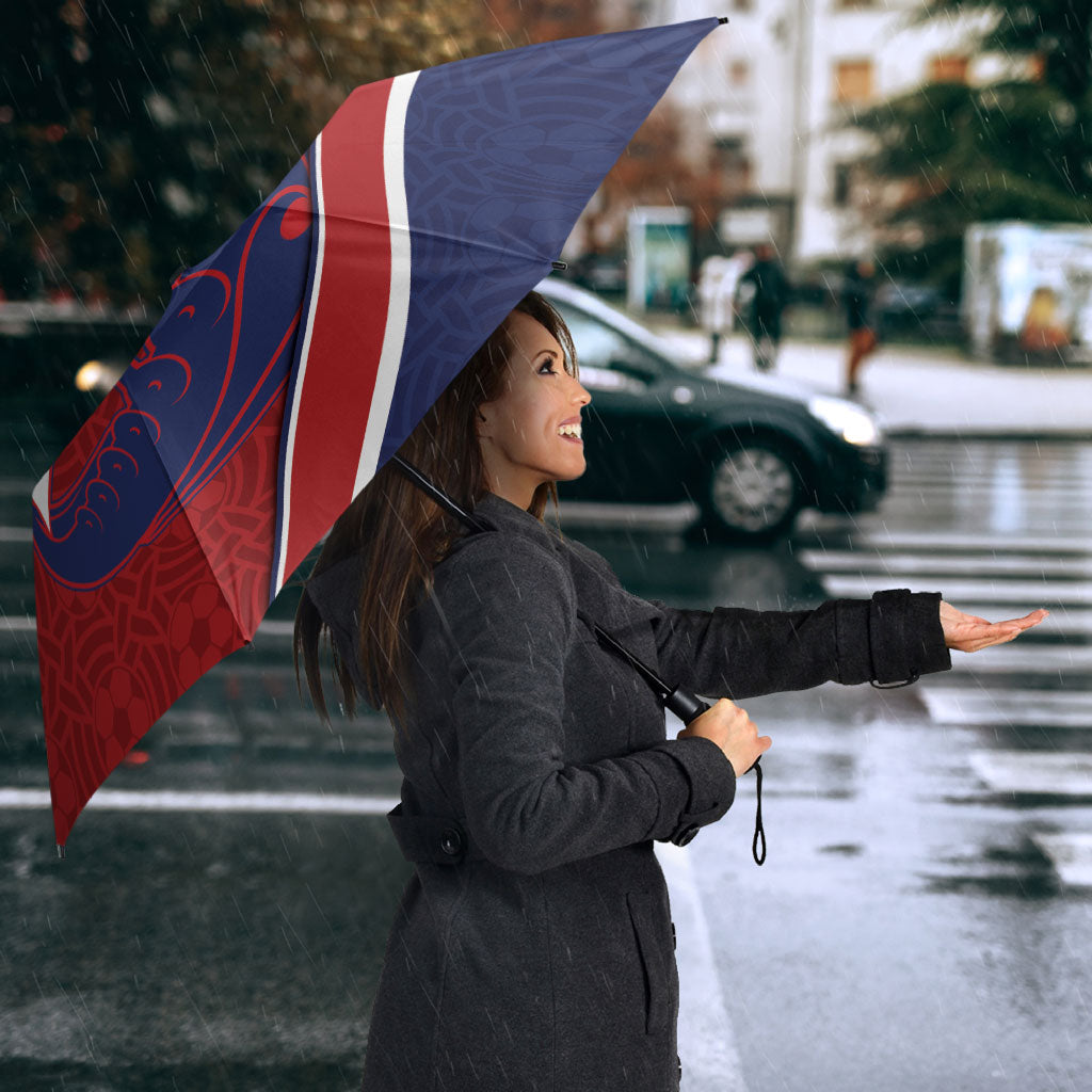 Norway Football Umbrella Viking Ship Nordic Patterns