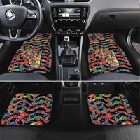 Hippie Car Mats Hand Gesture V With Peace Symbol - Wonder Print Shop