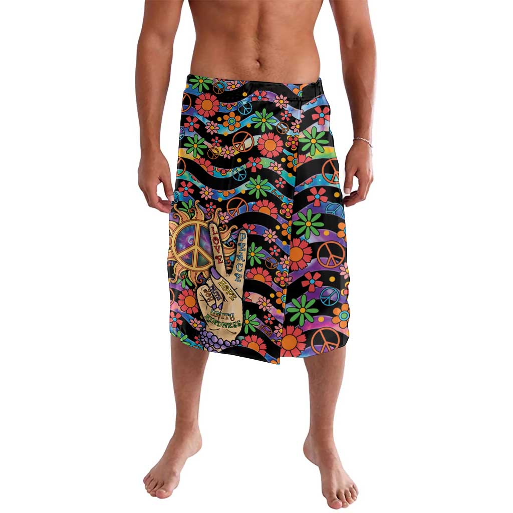 Hippie Lavalava Hand Gesture V With Peace Symbol - Wonder Print Shop