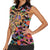 Hippie Women Sleeveless Polo Shirt Hand Gesture V With Peace Symbol - Wonder Print Shop