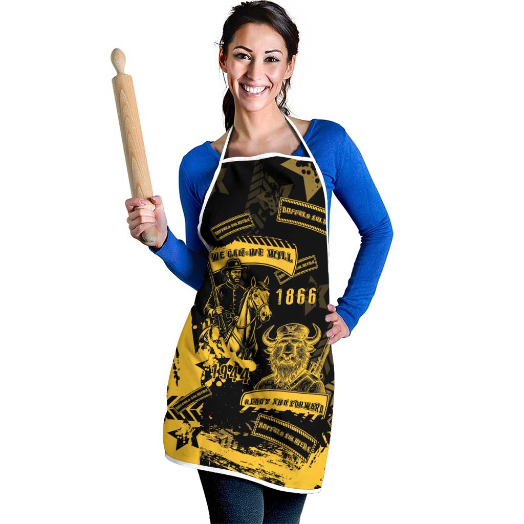 Buffalo Soldiers Apron Military Urban Retro Style - Wonder Print Shop