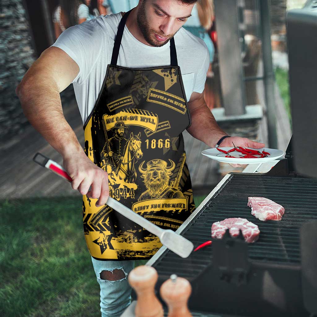 Buffalo Soldiers Apron Military Urban Retro Style - Wonder Print Shop