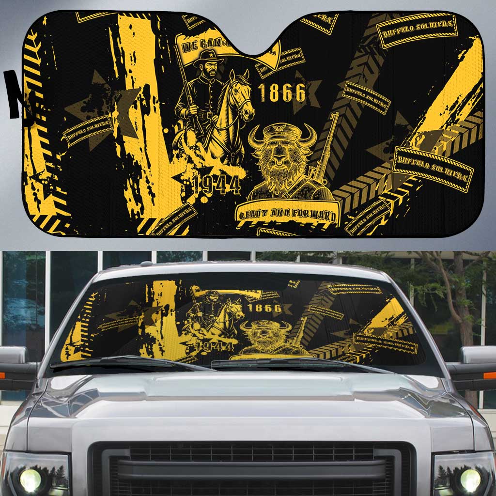 Buffalo Soldiers Auto Sun Shade Military Urban Retro Style - Wonder Print Shop