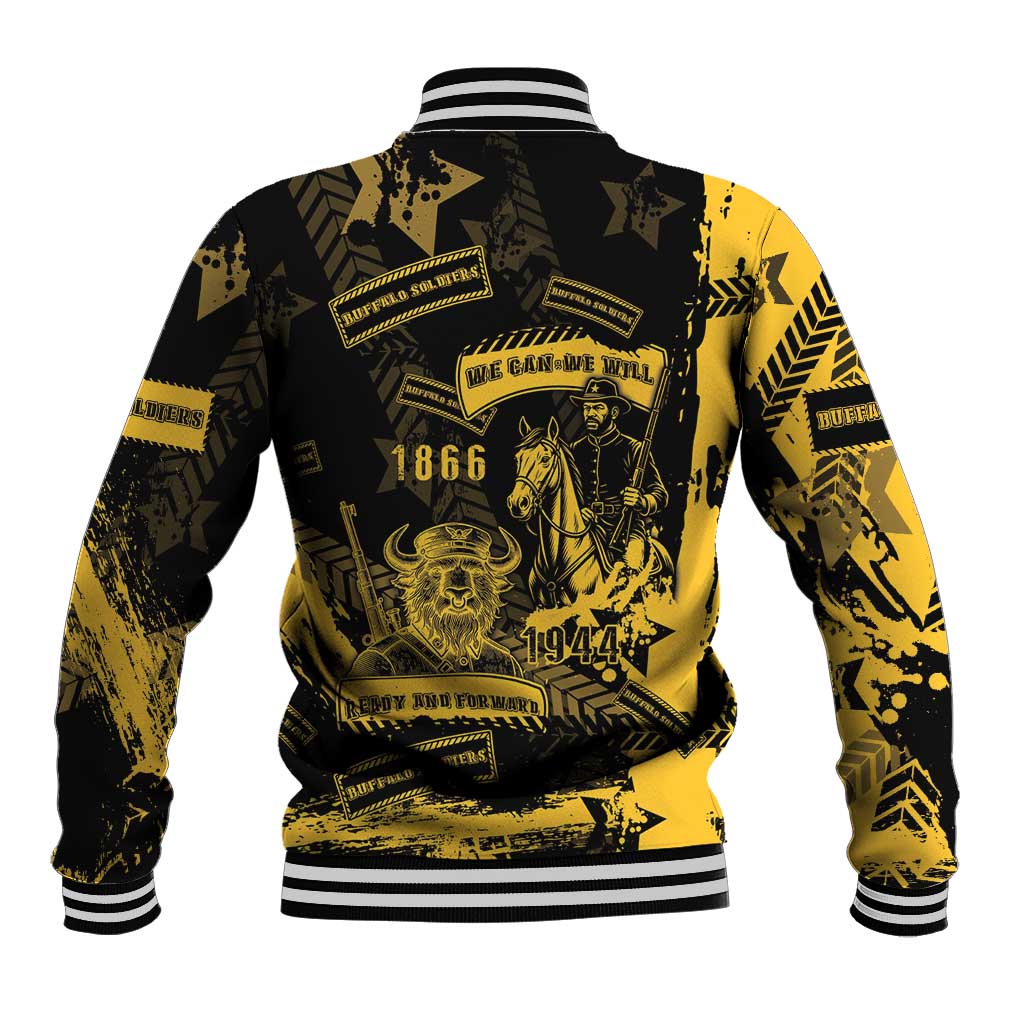 Buffalo Soldiers Baseball Jacket Military Urban Retro Style - Wonder Print Shop