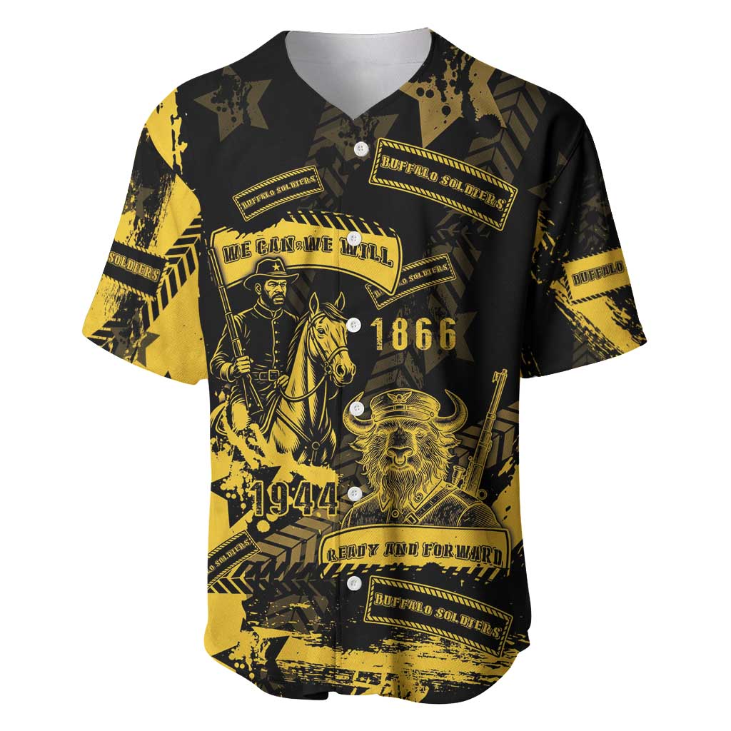 Buffalo Soldiers Baseball Jersey Military Urban Retro Style - Wonder Print Shop