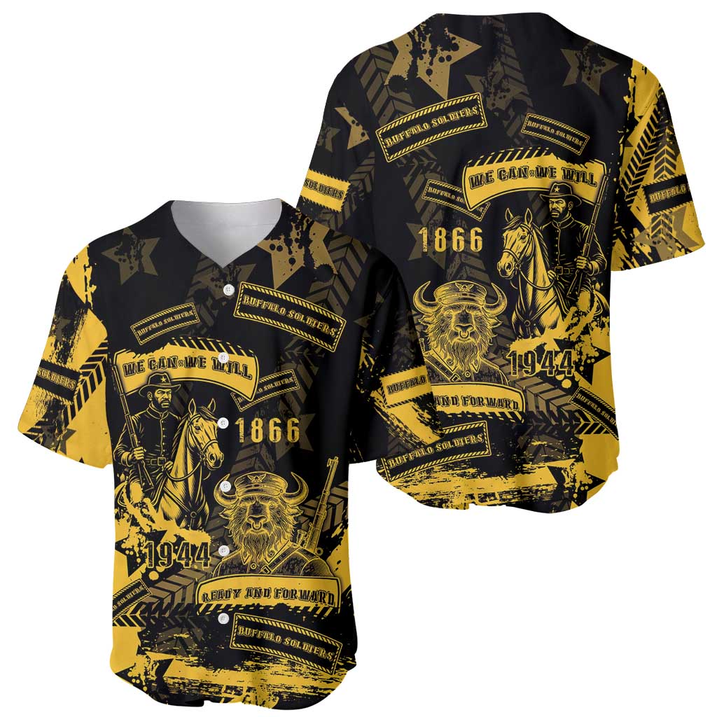 Buffalo Soldiers Baseball Jersey Military Urban Retro Style - Wonder Print Shop