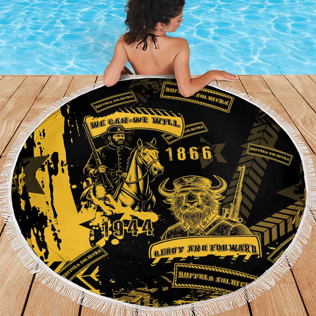 Buffalo Soldiers Beach Blanket Military Urban Retro Style - Wonder Print Shop