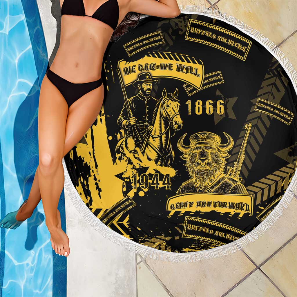 Buffalo Soldiers Beach Blanket Military Urban Retro Style - Wonder Print Shop