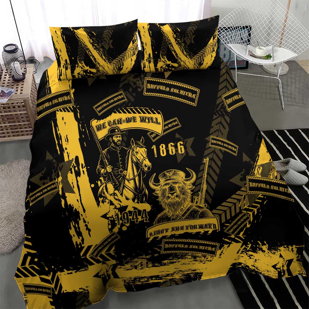 Buffalo Soldiers Bedding Set Military Urban Retro Style - Wonder Print Shop