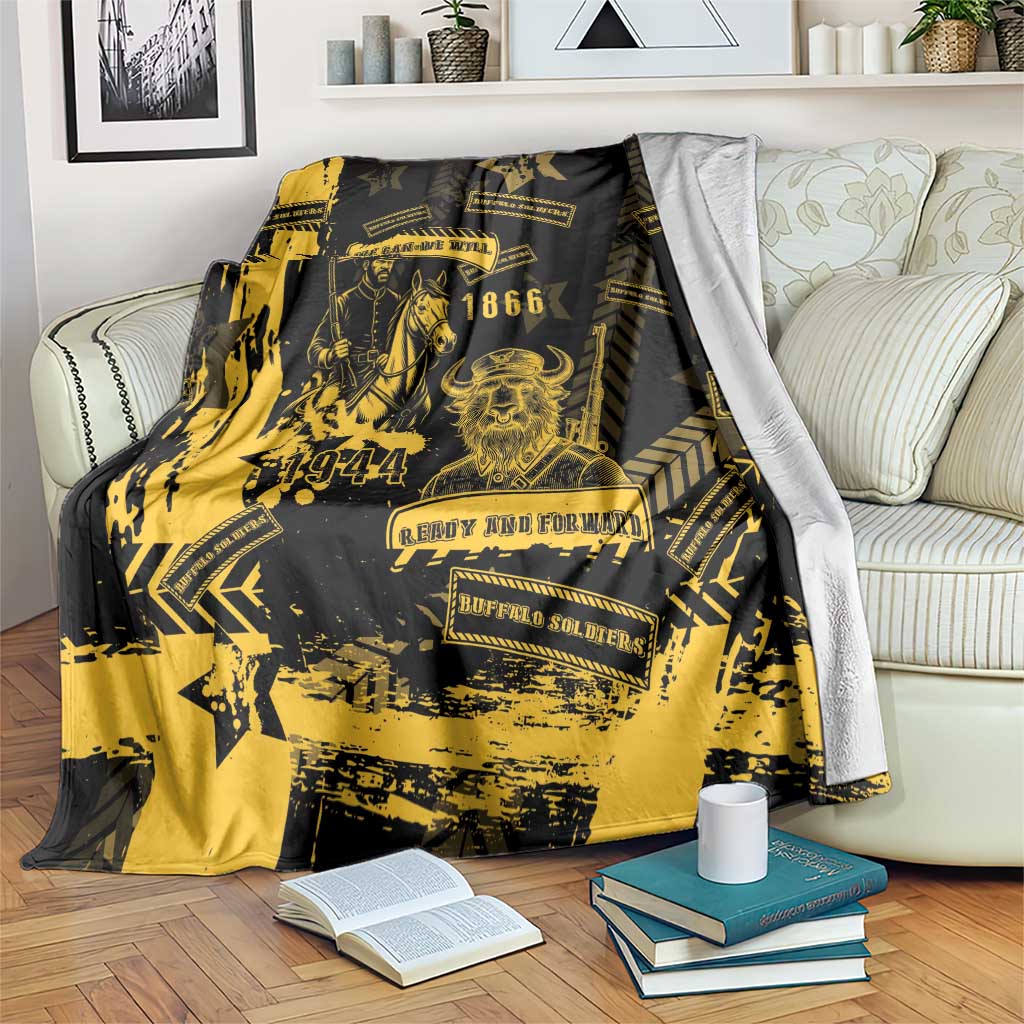 Buffalo Soldiers Blanket Military Urban Retro Style - Wonder Print Shop