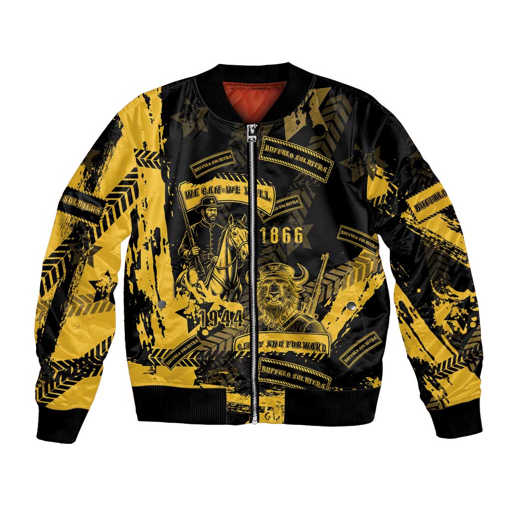 Buffalo Soldiers Bomber Jacket Military Urban Retro Style - Wonder Print Shop