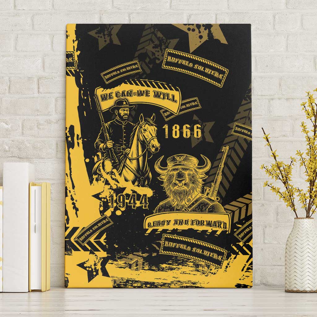 Buffalo Soldiers Canvas Wall Art Military Urban Retro Style - Wonder Print Shop