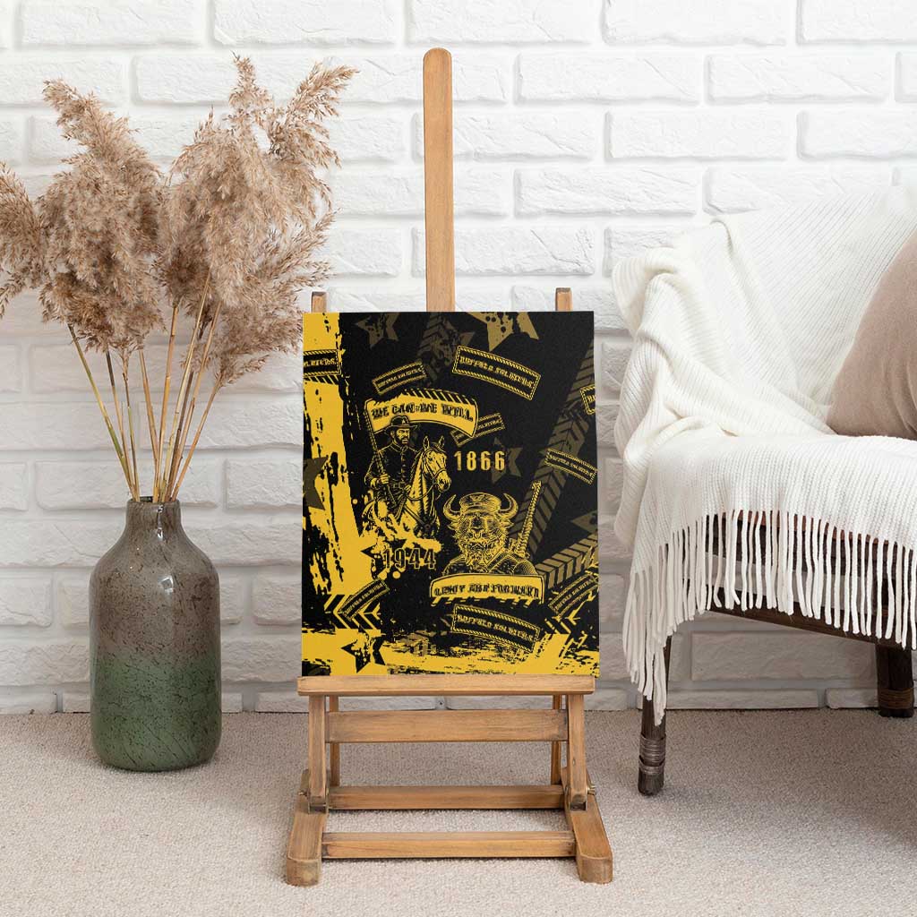 Buffalo Soldiers Canvas Wall Art Military Urban Retro Style - Wonder Print Shop