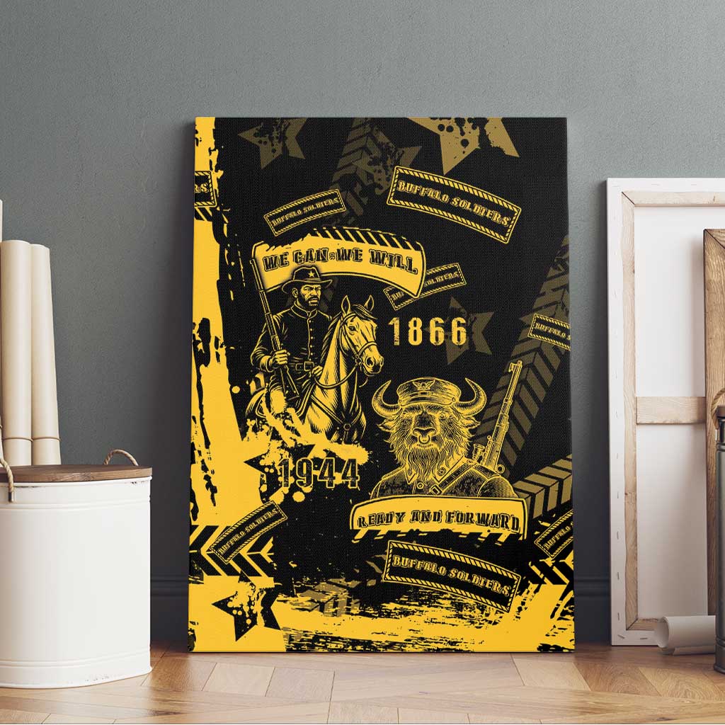 Buffalo Soldiers Canvas Wall Art Military Urban Retro Style - Wonder Print Shop