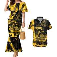 Buffalo Soldiers Couples Matching Mermaid Dress and Hawaiian Shirt Military Urban Retro Style - Wonder Print Shop