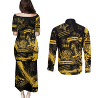 Buffalo Soldiers Couples Matching Puletasi and Long Sleeve Button Shirt Military Urban Retro Style - Wonder Print Shop